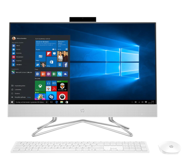 HP 24 AiO i3-10100T/8GB/256/Win10 White - 607416 - zdjęcie